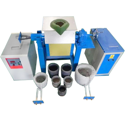 Small Electric Medium Frequency Induction Melting Furnace