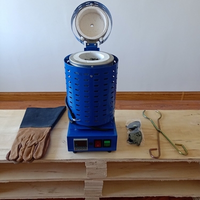 Mini Metal Gold Melting Furnace Copper 1200 Degree