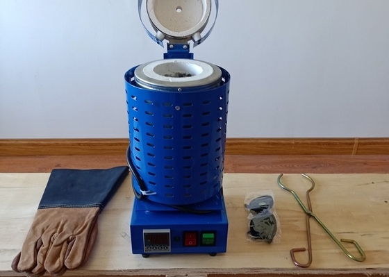 Mini Metal Gold Melting Furnace Copper 1200 Degree